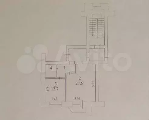 1-к. квартира, 49 м, 3/6 эт. - Фото 0