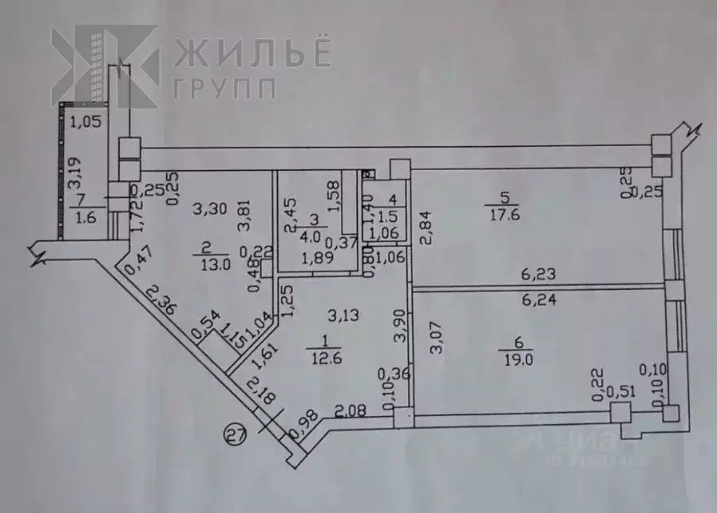 2-к кв. Татарстан, Казань ул. Вишневского, 15/3 (67.7 м) - Фото 2