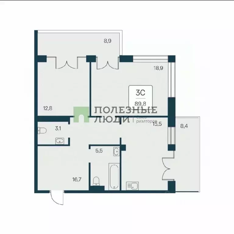 3-к кв. Крым, Алупка ул. Кузериных (89.0 м) - Фото 2
