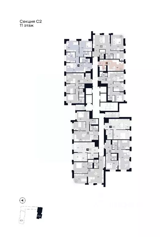 Студия Москва Лодочная ул., 27К2 (28.2 м) - Фото 0
