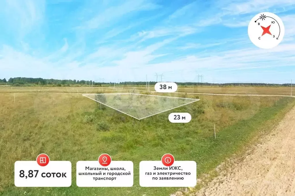 Участок 8,9 сот. (ИЖС) - Фото 0