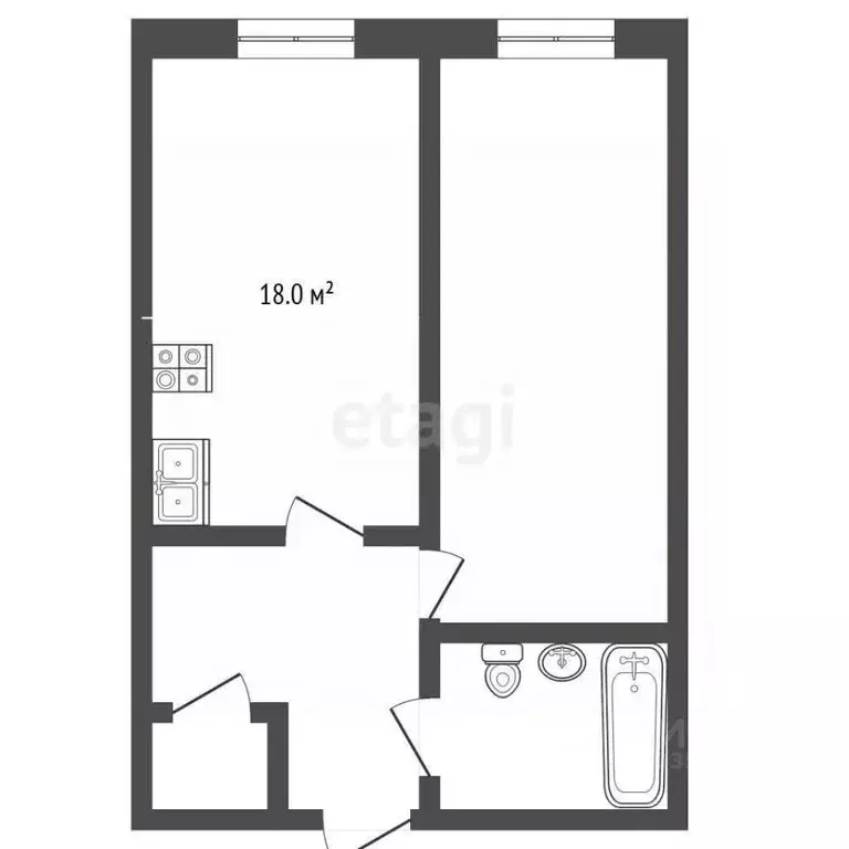 1-к кв. Ставропольский край, Минеральные Воды ул. Новоселов (47.0 м) - Фото 1