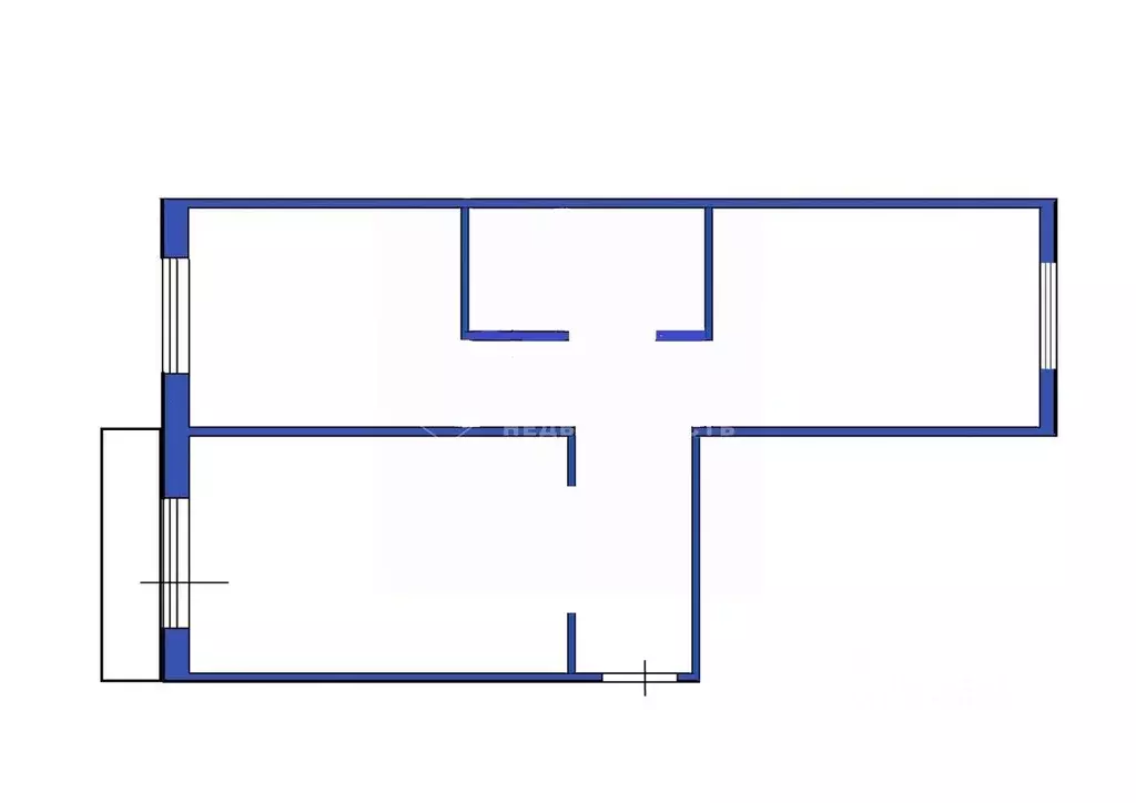 2-к кв. Кемеровская область, Ленинск-Кузнецкий ул. Зварыгина, 8А (52.0 ... - Фото 2