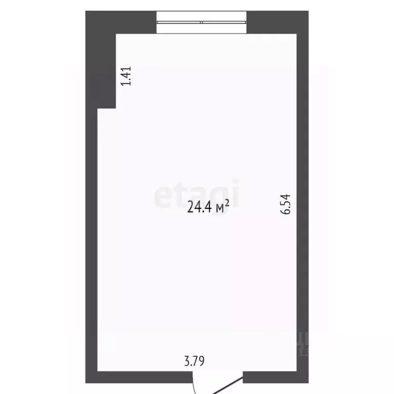 Студия Тюменская область, Тюмень Депутатская ул., 80к2 (24.4 м) - Фото 1
