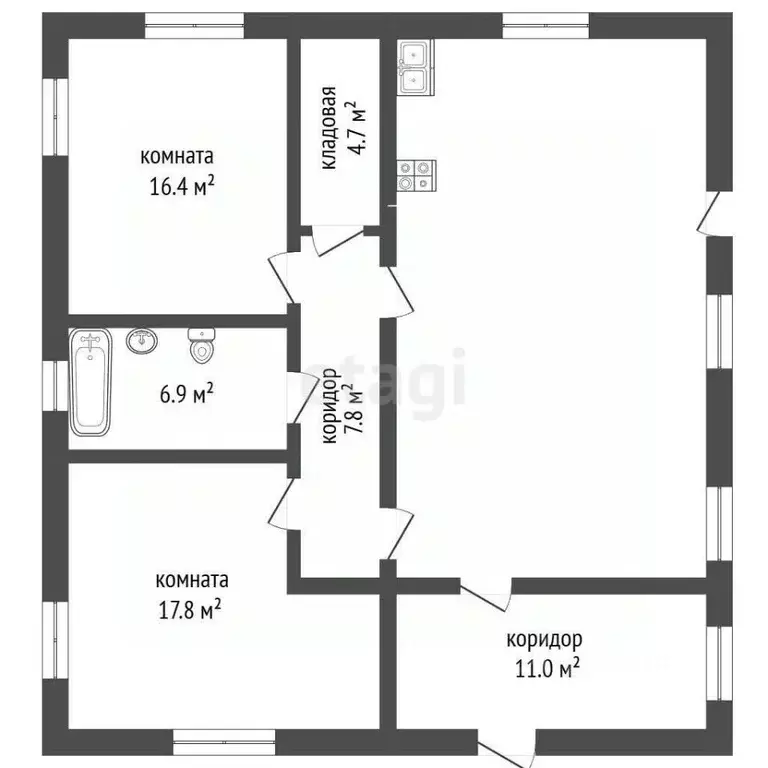 Дом в Ростовская область, Аксайский район, Щепкинское с/пос, пос. ... - Фото 2