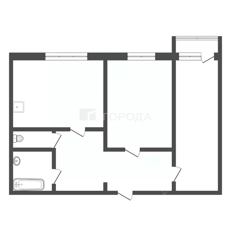 2-к кв. Кемеровская область, Осинники ул. Ленина, 70 (52.7 м) - Фото 2