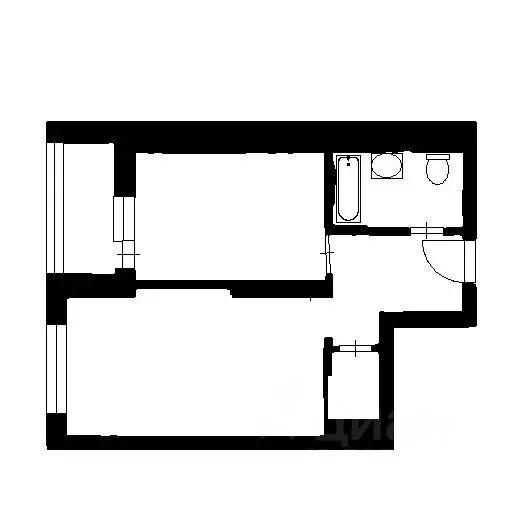 1-к кв. Башкортостан, Уфа Бакалинская ул., 33/1 (43.0 м) - Фото 1