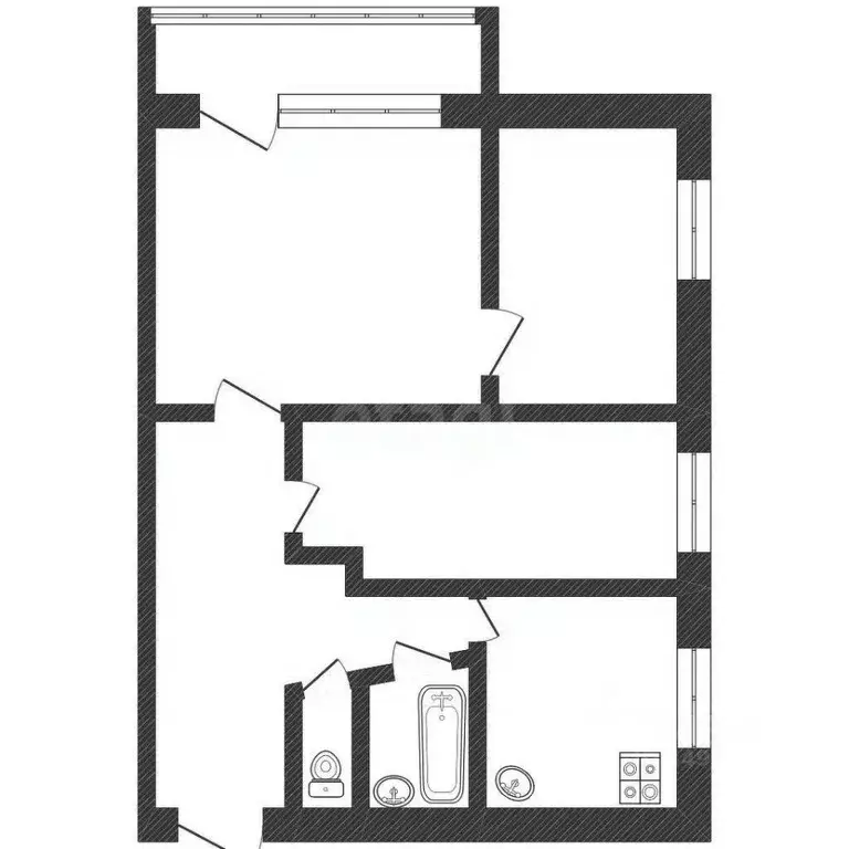 3-к кв. Смоленская область, Смоленск ул. Нормандия-Неман, 6 (51.6 м) - Фото 2