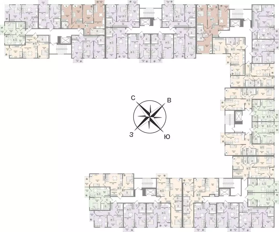 3-комнатная квартира: деревня Мистолово, ЖК Охтинские Высоты (71.19 м) - Фото 2