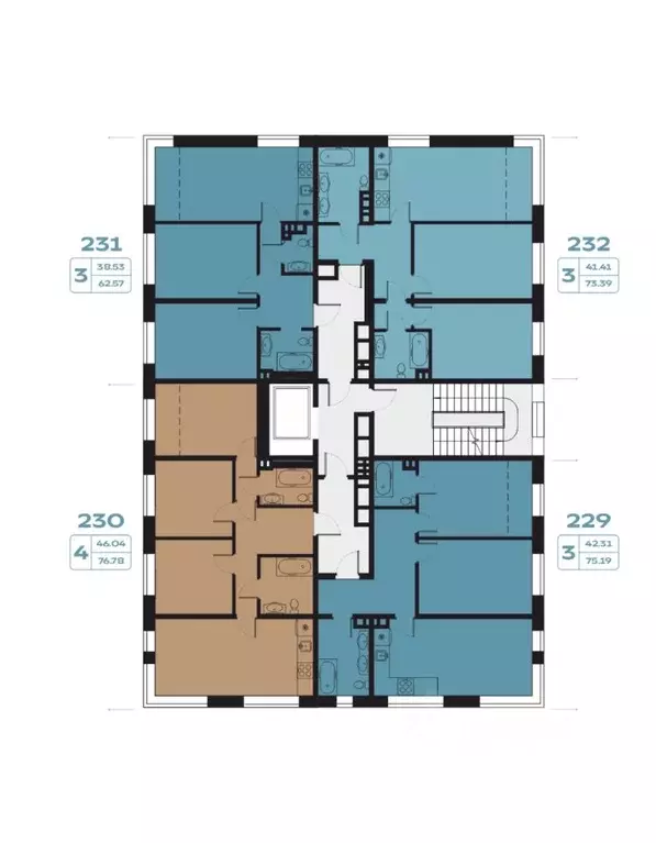 3-к кв. Иркутская область, Иркутск наб. Верхняя, 133 (73.39 м) - Фото 1