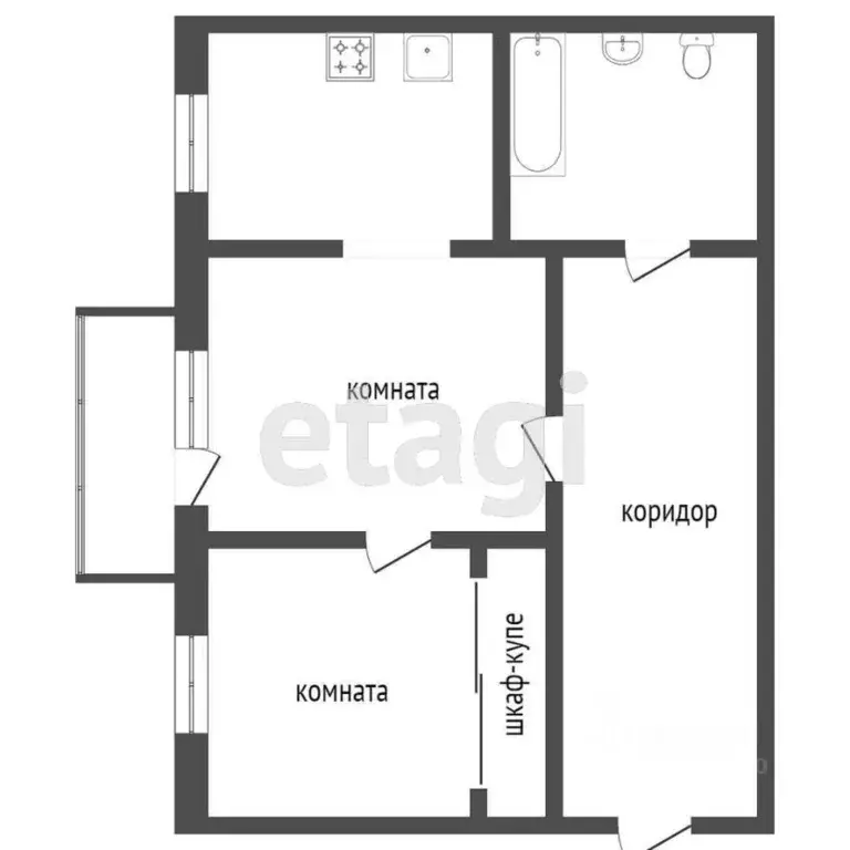 2-к кв. Тюменская область, Тюмень ул. Ленина, 65 (56.7 м) - Фото 1