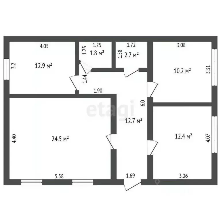 Дом в Крым, Сакский район, Ореховское с/пос, с. Михайловка ул. ... - Фото 2