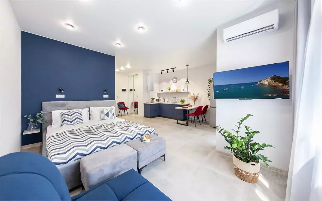 Студия Краснодарский край, Новороссийск ул. Шевченко, 22 (35.0 м) - Фото 1