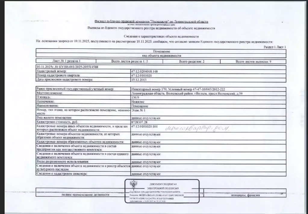Помещение свободного назначения в Ленинградская область, Волхов ... - Фото 1