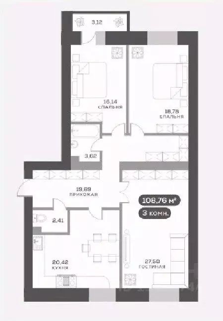 3-к кв. Красноярский край, Красноярск ул. Академгородок, 80 (108.5 м) - Фото 0