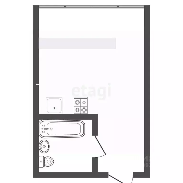 1-к кв. Тюменская область, Тюмень ул. Седова, 66 (12.6 м) - Фото 1