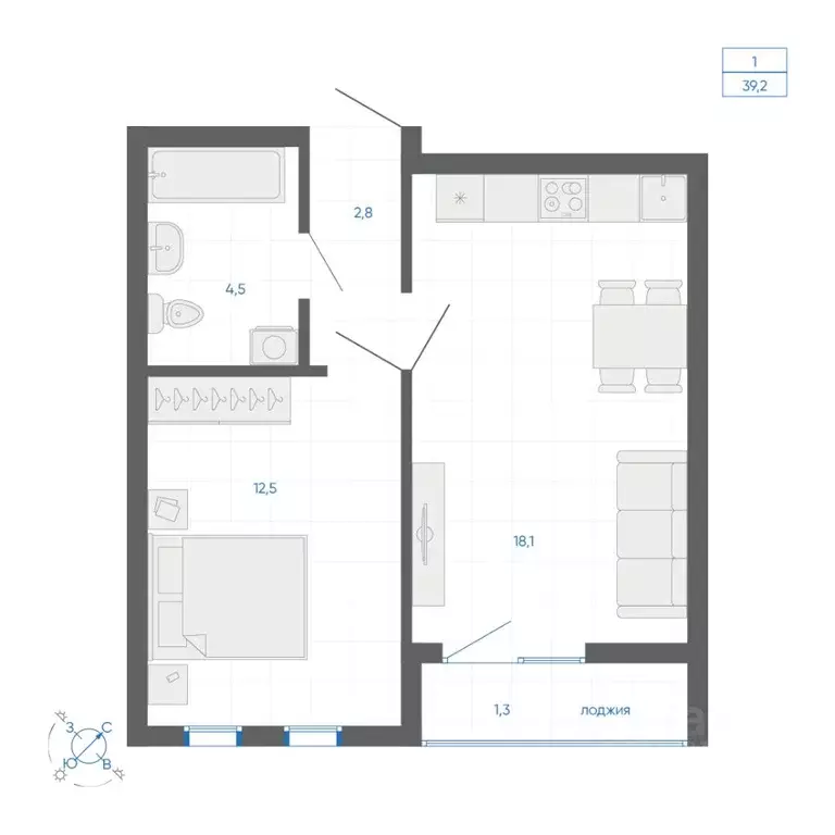 1-к кв. Свердловская область, Екатеринбург ул. Вильгельма де Геннина, ... - Фото 2