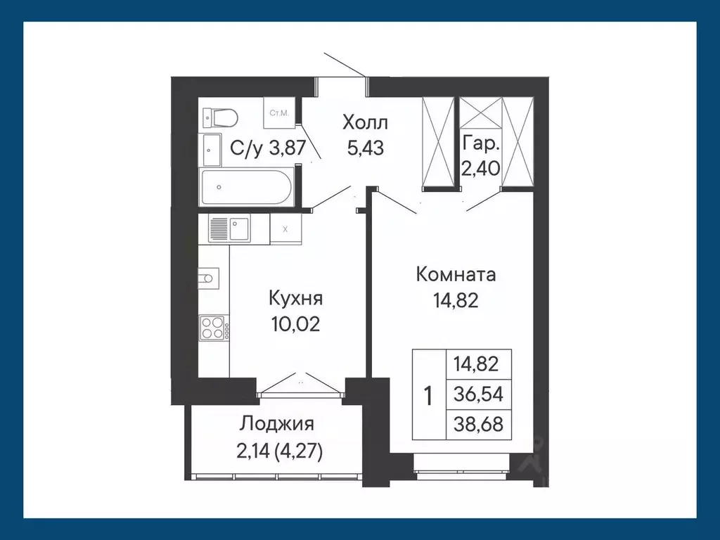 1-к кв. Ростовская область, Ростов-на-Дону Ривьера жилой квартал,  ... - Фото 1