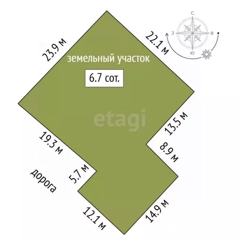 Участок в Марий Эл, Йошкар-Ола ул. Чапаева, 15 (15.0 сот.) - Фото 1