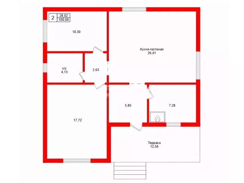 Дом в Ленинградская область, Ломоносовский район, Оржицкое с/пос, ... - Фото 2