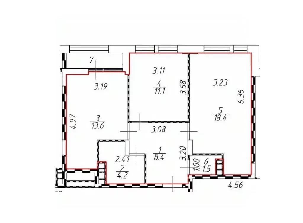 2-к кв. Москва бул. Скандинавский, 19 (58.4 м) - Фото 0
