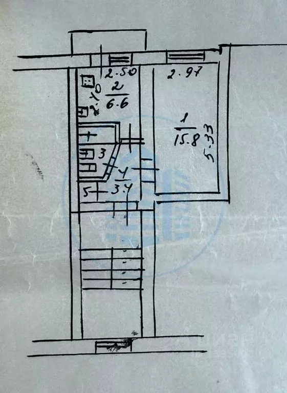 1-к кв. Ставропольский край, Пятигорск ул. Ермолова, 14А (28.8 м) - Фото 2