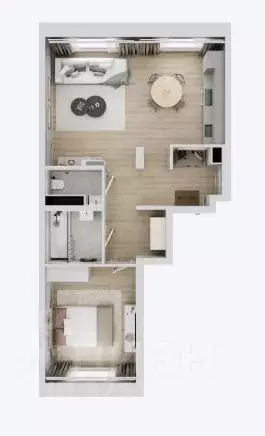 1-к кв. Московская область, Люберцы Зенино ЖК Самолет мкр, проезд ... - Фото 2