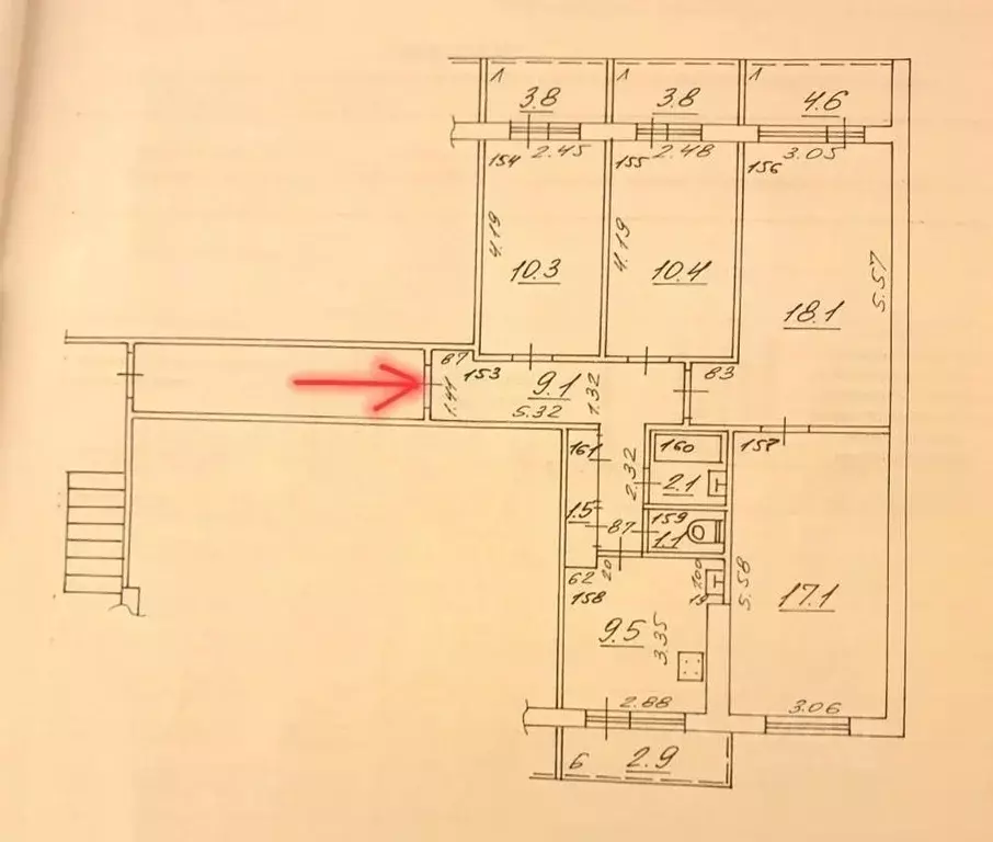 4-к кв. Самарская область, Самара просп. Карла Маркса, 487 (80.0 м) - Фото 1