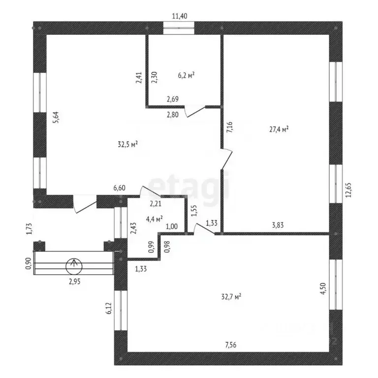 Дом в Башкортостан, Уфа городской округ, с. Нагаево ул. Михаила ... - Фото 2