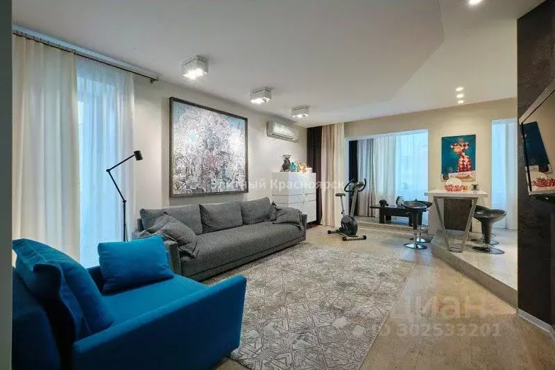 3-к кв. Красноярский край, Красноярск ул. Академгородок, 18д (90.0 м) - Фото 2