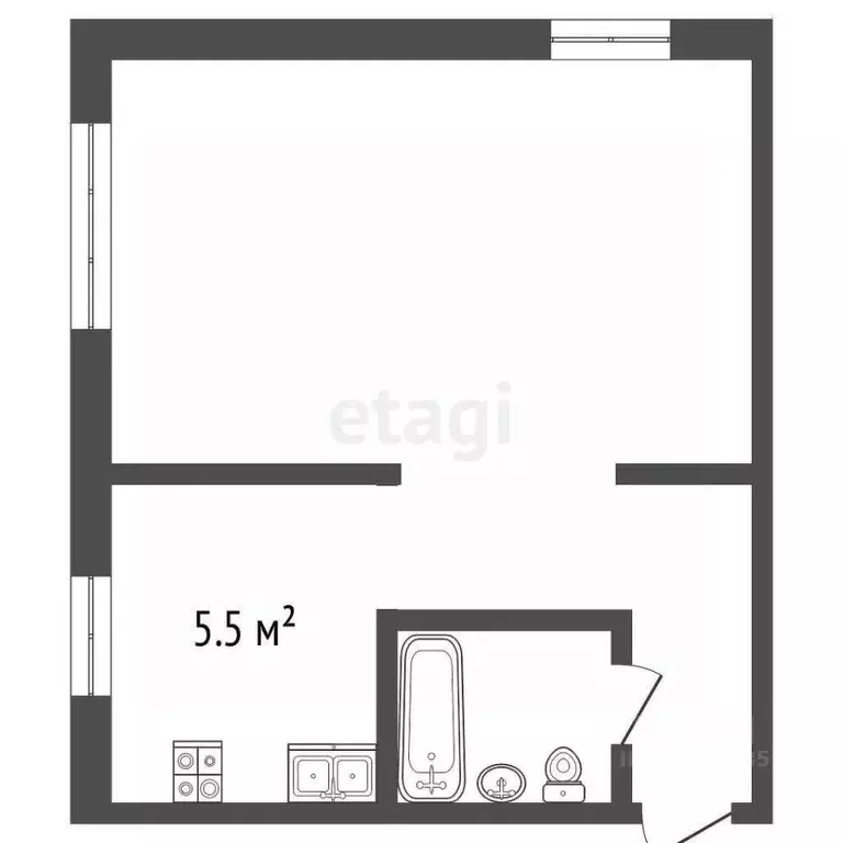 1-к кв. Самарская область, Самара ул. Советской Армии, 145 (30.1 м) - Фото 1