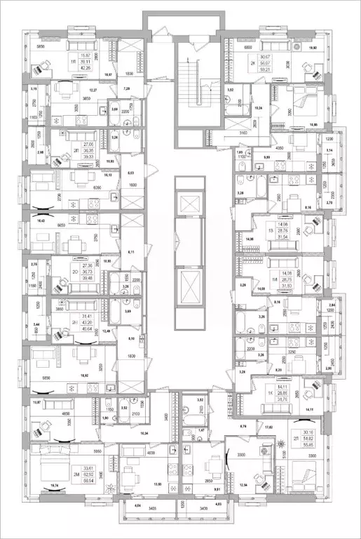 2-к кв. Белгородская область, Белгород Славянская ул. (59.21 м) - Фото 1