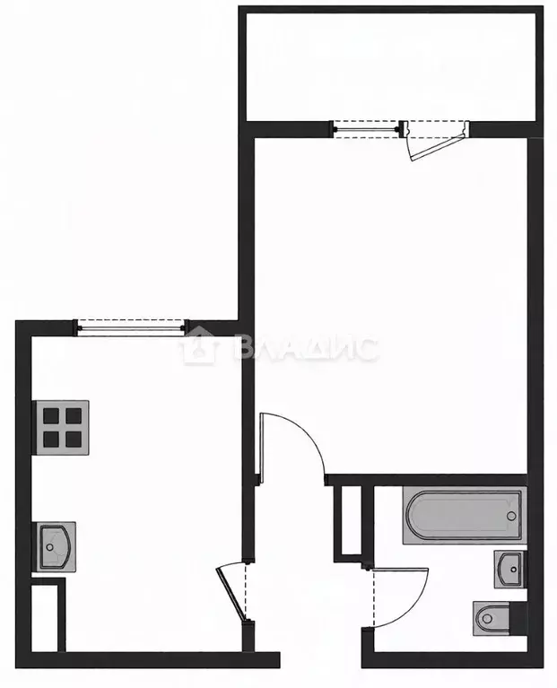 1-к кв. Пензенская область, Пенза ул. Пушанина, 12 (31.0 м) - Фото 2