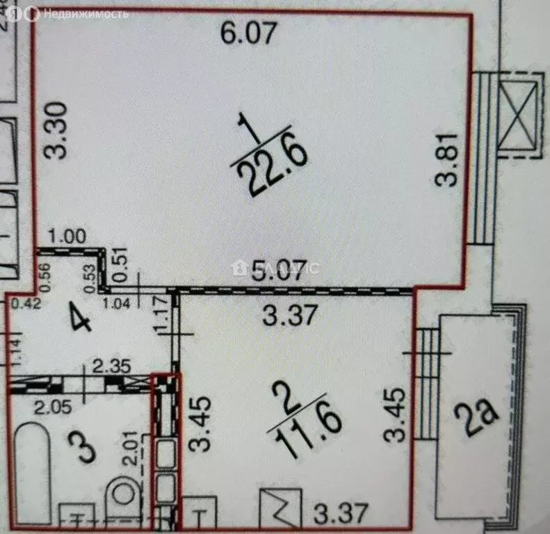 1-комнатная квартира: Москва, Осташковская улица, 9к2 (41.5 м) - Фото 1