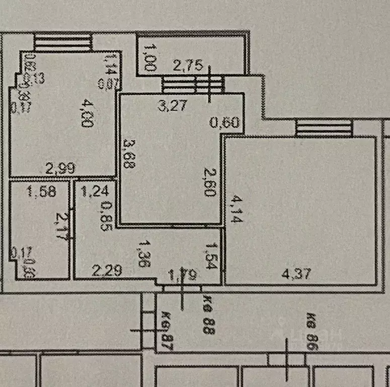 2-к кв. Ростовская область, Батайск Комсомольская ул., 127 (50.6 м) - Фото 2
