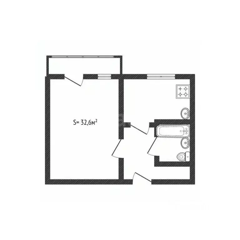 1-к кв. Брянская область, Брянск просп. Станке Димитрова, 67к7 (32.6 ... - Фото 0