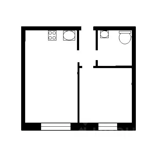 1-к кв. Московская область, Мытищи ул. 3-я Парковая, 23 (33.0 м) - Фото 2