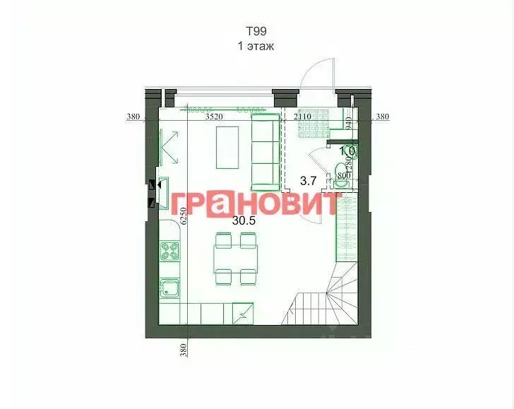 Таунхаус в Новосибирская область, Новосибирский район, Мичуринский ... - Фото 1