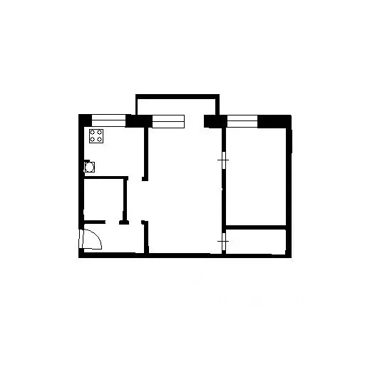 2-к кв. Московская область, Красногорск Пионерская ул., 17 (45.0 м) - Фото 1