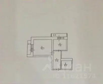 1-к кв. Саратовская область, Саратов Огородная ул., 144/146 (36.4 м) - Фото 2