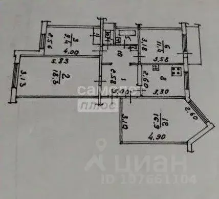 4-к кв. Липецкая область, Липецк ул. А.Г. Стаханова, 28А (81.4 м) - Фото 2