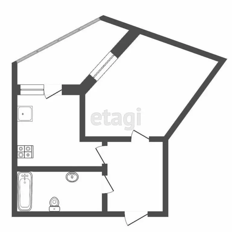 1-комнатная квартира: Саранск, Волгоградская улица, 64 (34.2 м) - Фото 1