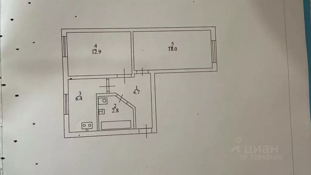 2-к кв. Саратовская область, Саратов проезд 2-й Магнитный, 46 (45.0 м) - Фото 1