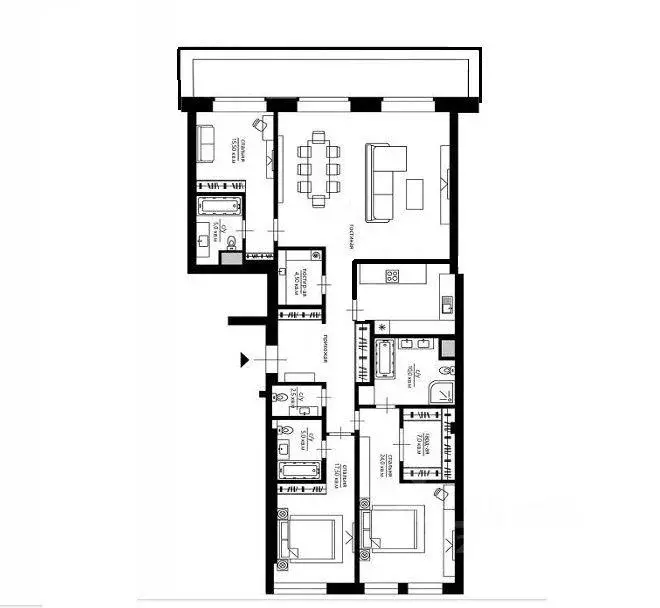 Квартира, 4 комнаты, 175 м - Фото 0