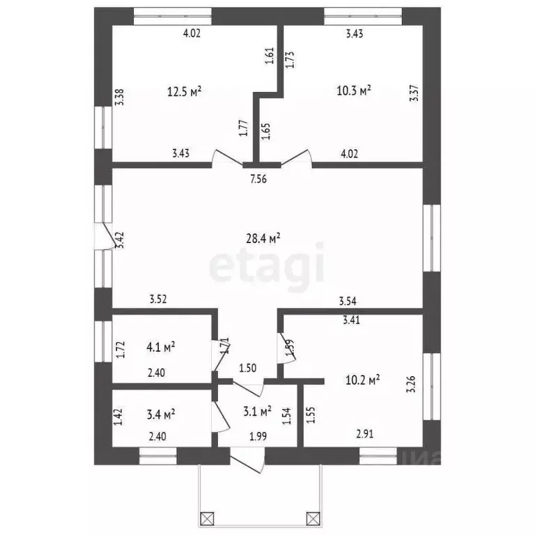 Дом в Удмуртия, Завьяловский район, д. Старые Кены ул. Новая, 52 (78 ... - Фото 2