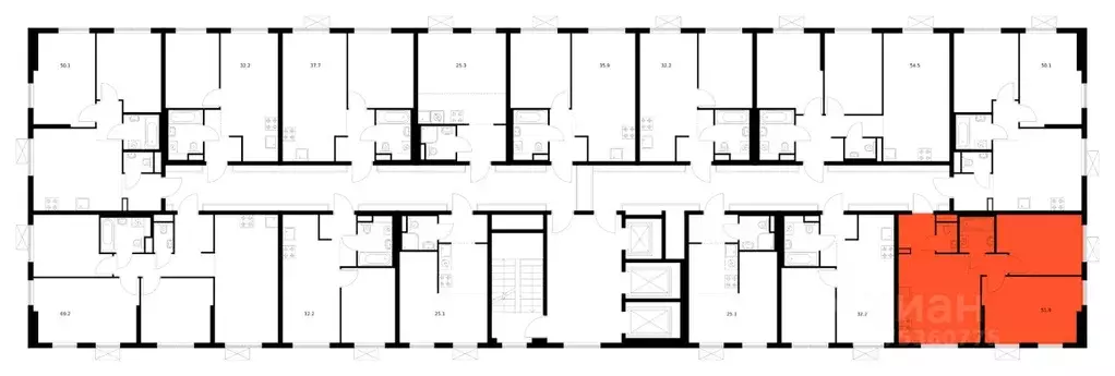 2-к кв. Ленинградская область, Всеволожский район, д. Новое Девяткино ... - Фото 2