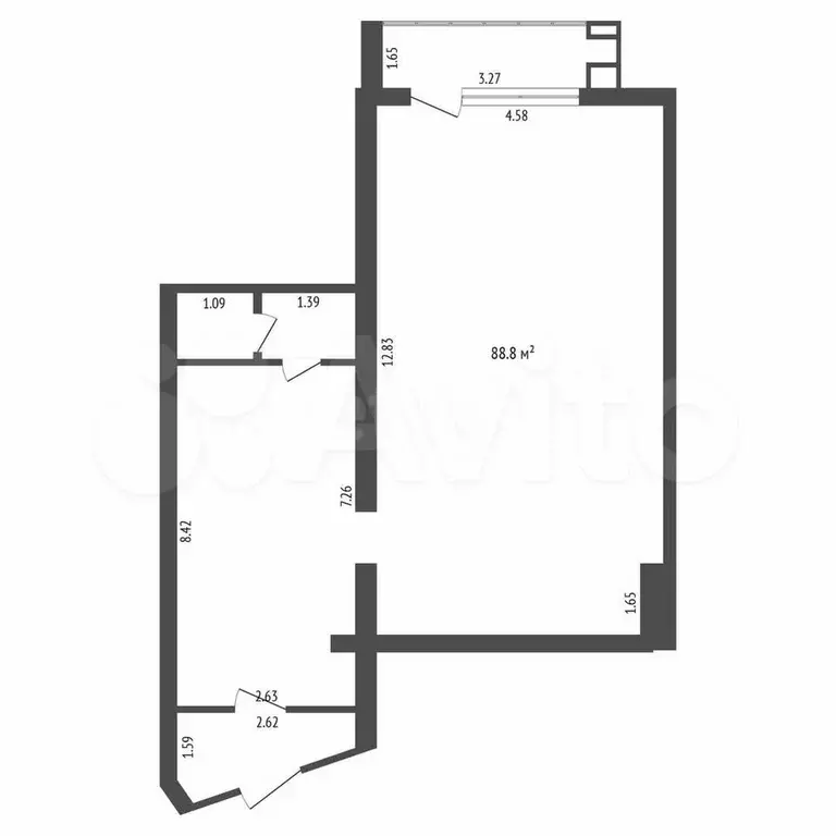 Сдам помещение свободного назначения, 88.8 м - Фото 0