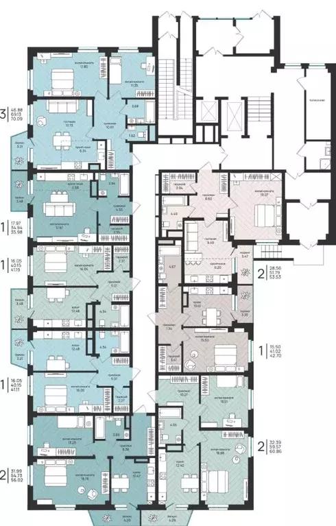 2-к кв. Архангельская область, Архангельск Московский просп. (60.86 м) - Фото 2