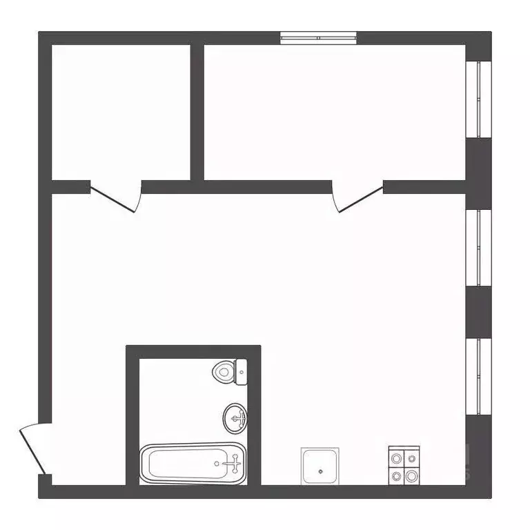 1-к кв. Тульская область, Тула ул. Луначарского, 174 (42.0 м) - Фото 1