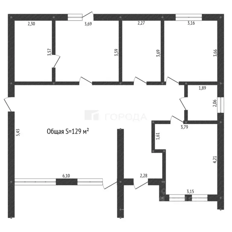 Дом в Кемеровская область, Новокузнецк Радужная ул., 5 (129 м) - Фото 2